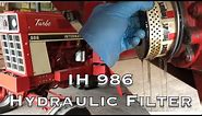 IH 986 Hydraulic Filter Change