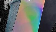 Holographic iPhone 11 Pro Case, Square Rainbow Laser Ombre Reflection Laser Silver Mirror Case for iPhone 11 Pro Cover Case Holographic Iridescent Psychedelic Gradient Back Shell
