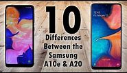10 Differences Between Samsung Galaxy A10e and A20