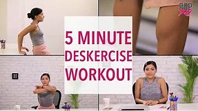 5 Minute Easy Office Exercise Routine For Women - POPxo