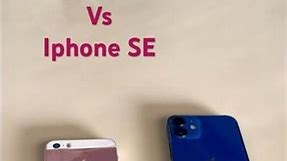 Iphone 12 mini vs Iphone SE. #iphone #apple #sizecompare #size