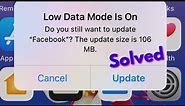 How to turn off low data mode on iphone | Fix iPhone Low Data Mode Is On