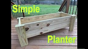 How to build a simple wooden planter box