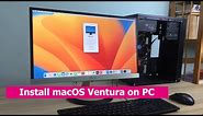 How to install macOS 13 on PC/Laptop