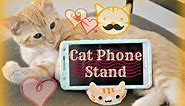 Cat Phone Stand Cat Tablet Stand DIY made of Air Dry Clay #airdryclaycat #catphonestand