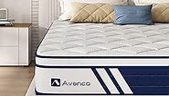 Avenco Full Size Mattress 10 Inch, Hybrid Full Mattresses in a Box with Gel Memory Foam, Individually Pocket Coils for Support and Pressure Relief, Medium Firm Full Bed Mattress, CertiPUR-US Certified