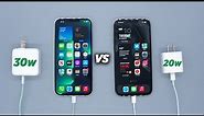 iPhone 13 Pro Charge Test: 30w vs 20w *Shocking Results*