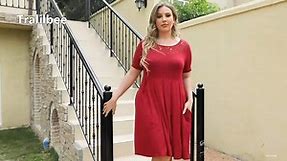 Women's Plus Size Lace Dress