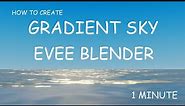 How to create gradient sky in blender eevee tutorial