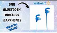 Walmart Onn Wireless Earphones Unboxing | IPX4 Waterproof, Microphone, And More!