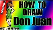 How To Draw Don Juan from Hotline Miami ✎ YouCanDrawIt ツ 1080p HD
