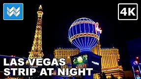 [4K] Las Vegas Strip at Night - 2 Hour Virtual Walking Tour & Travel Guide