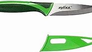 ZYLISS Paring Knife with Sheath Cover, 3.5-Inch Stainless Steel Blade, Green