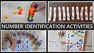 7 Fun activities to teach Numbers | Number Identification/Recognition |Preschool Activities for 1-10