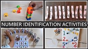 7 Fun activities to teach Numbers | Number Identification/Recognition |Preschool Activities for 1-10