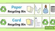 Printable Recycling Labels