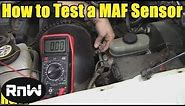 How to Test a Mass Air Flow (MAF) Sensor - Without a Wiring Diagram
