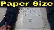 B Series Paper Size Explained-Full Tutorial