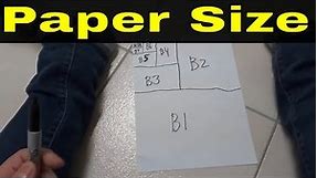 B Series Paper Size Explained-Full Tutorial