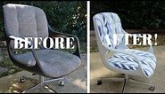 Vintage Chromcraft Office Chair Makeover (PART 2): Furniture Makeover - Thrift Diving
