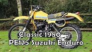 Classic 1980 PE175 Suzuki Enduro Bike