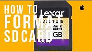 LEXAR sd card basic set up guide, How to format in Mac and Windows