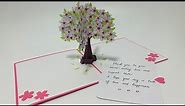 Cherry Blossom pop up card tutorial | Handmade Gift card tutorial | DIY greeting card | DG Handmade
