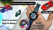 Samsung galaxy watch 4(Green)//How to connect//full setup video unboxing & review