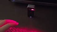 A laser projection keyboard that actually works is insane. Where would you use this?