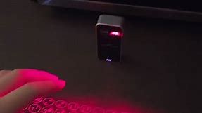 A laser projection keyboard that actually works is insane. Where would you use this?