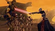 Star Wars The Clone Wars: Yoda toying with Asajj Ventress