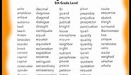 Learn 5th grade English sight words | High Frequency Words for 5th Grade