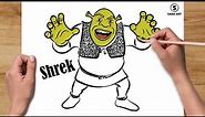 How To Draw Shrek Face