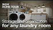 Laundry Room Organization & Storage - IKEA Home Tour (Episode 408)
