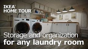Laundry Room Organization & Storage (Teaser) - IKEA Home Tour (Episode 408)