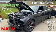 BUILDING A 2ND GEN HELLCAT CHARGER PART 5 (HOW-TO) + FIRST TEST DRIVE!