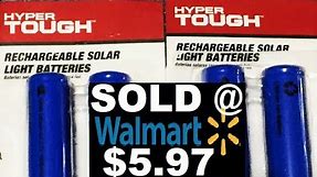 WALMART Sells Lithium Ion Batteries HYPER TOUGH Rechargeable Solar Battery Review