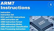 ARM Instruction Set - Basics -ARM7 Instructions