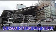 JR Osaka Area Walk 大阪梅田 HD JR Osaka Station, Links Umeda, Hankyu Station 大阪駅 - Walking in Japan