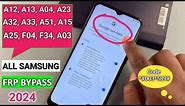 Samsung Galaxy A12/A13/A03s/A23/A32/A33/A51 Frp Bypass Android 13 | No *#0*# | No Adb Enable Fail