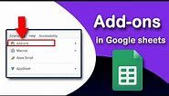 How to Use Add-ons in Google sheets 2023