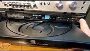 Toshiba Cassette, Sony 5 disc CD Carousel, Denon receiver demo