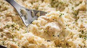Creamy Parmesan One Pot Chicken and Rice - The Salty Marshmallow