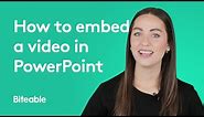 How to embed video in your PowerPoint presentations