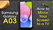 Samsung Galaxy A03s How to Mirror Your Screen to TV | H2techvideos | Samsung Galaxy A03s Play on TV