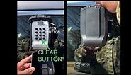 Lock / Unlock the Lockbox -- using the KeyGuard SL-591-CVR Pro Car Window lockbox