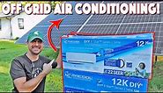 Off Grid Air Conditioning! MrCool Full Install And Solar Load Test!