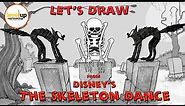 Lets Draw A Skeleton From The Skeleton Dance | Disney