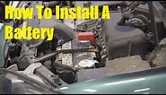 How To Install A Battery - The Battery Shop