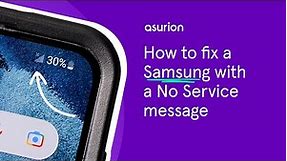 How to fix a Samsung phone with "No Service and Signal" | Asurion